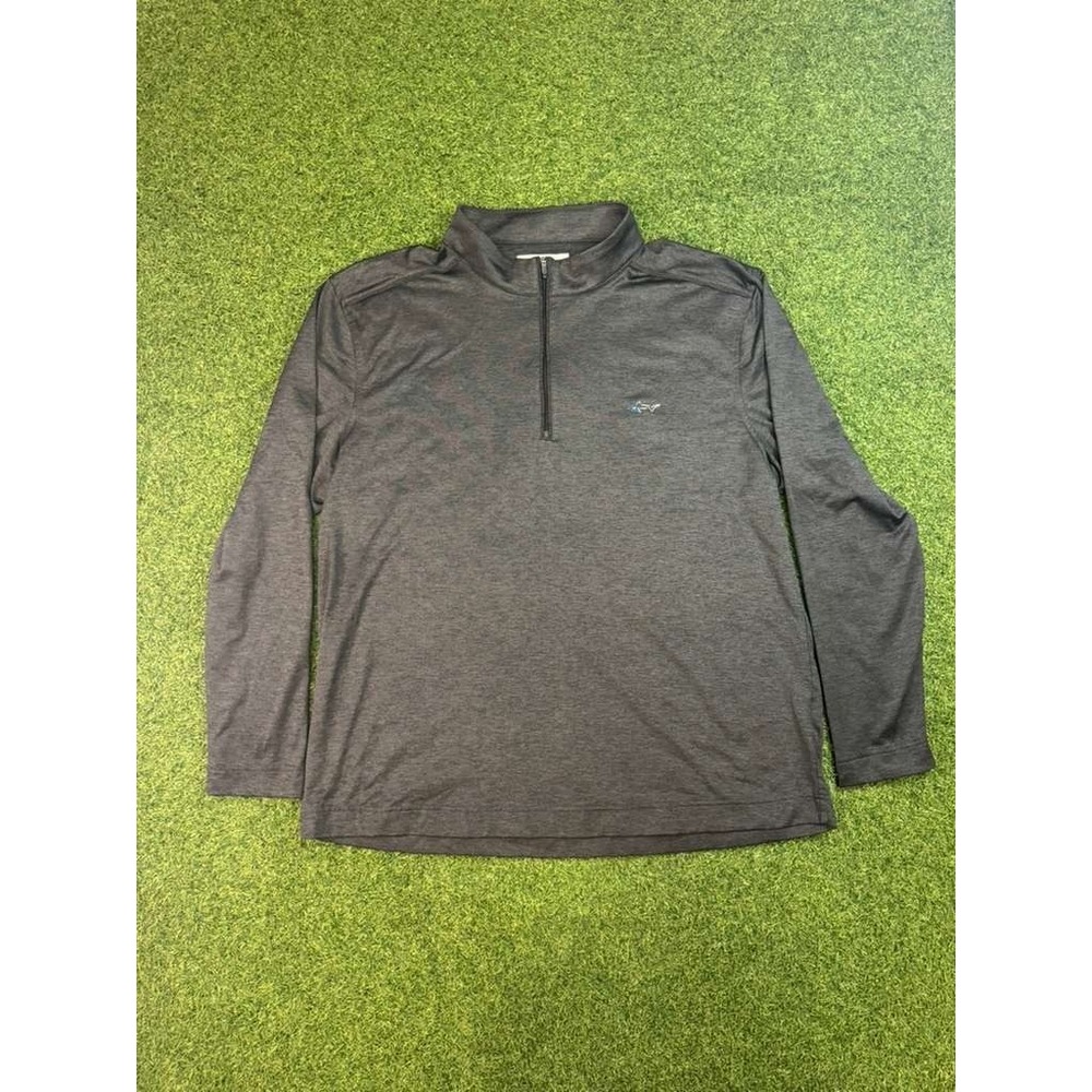 Greg‎ Norman Shark Top Mens XL Gray Stretch Moisture Wicking Golf Performance